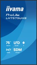 iiyama LH7575UHS-B2AG Signage Display Digital signage flat panel 190.5 cm (75") LCD Wi-Fi 500 cd/m² 4K Ultra HD Black Built-in processor Android 11 24/7 thumbnail 3