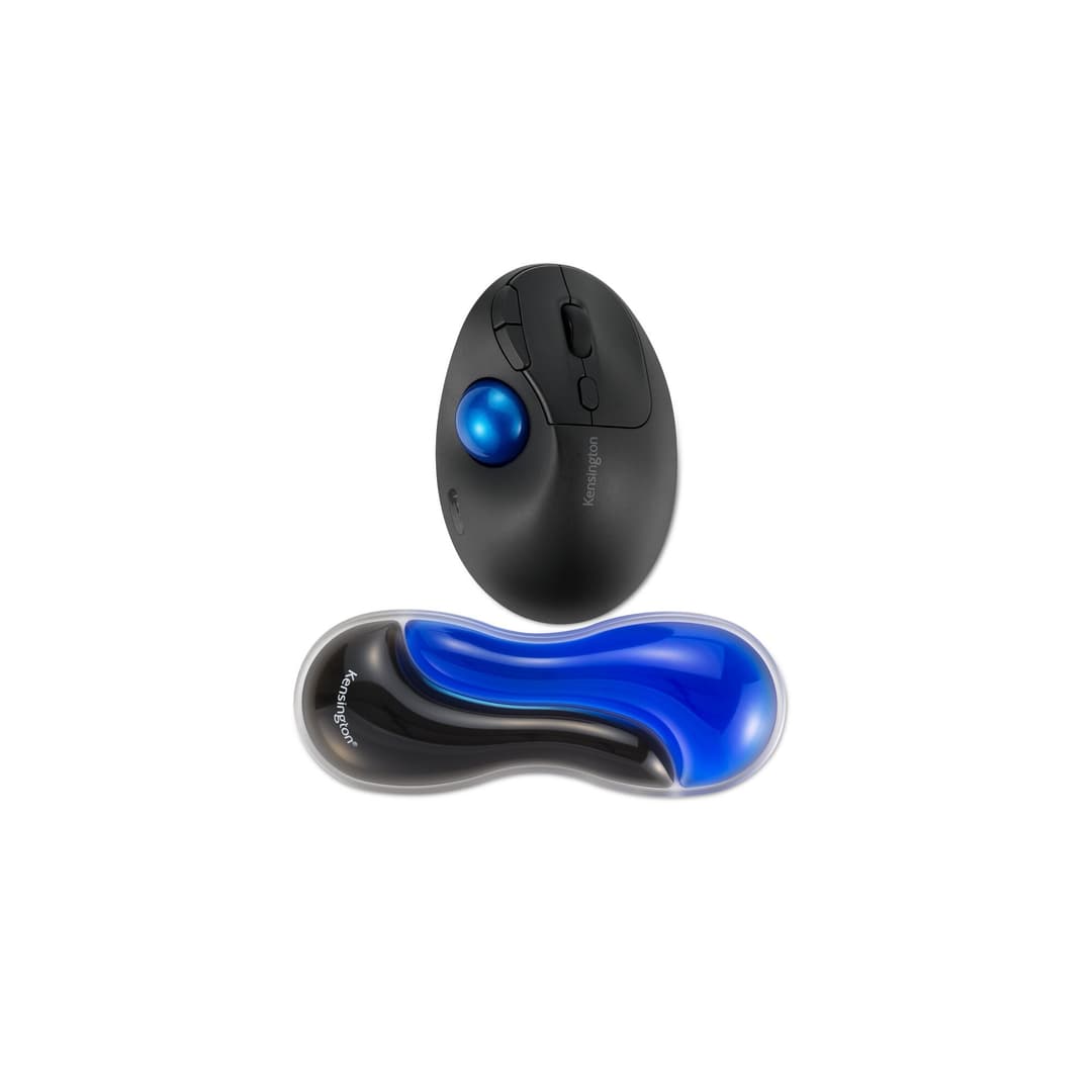 Kensington Slim Duo Gel Mouse/Trackball Wrist Rest - Blue - Image 2