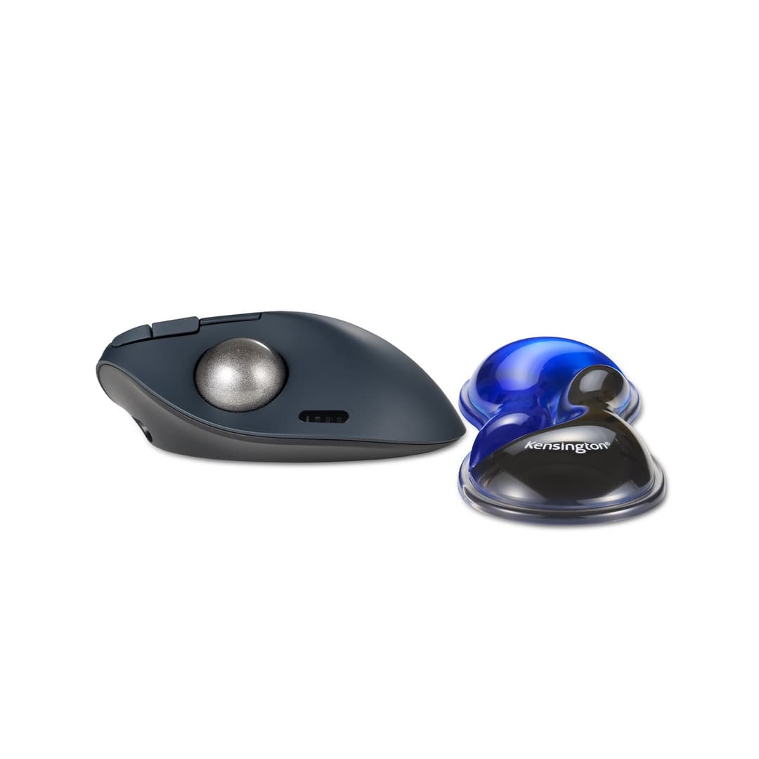 Kensington Slim Duo Gel Mouse/Trackball Wrist Rest - Blue - Image 4