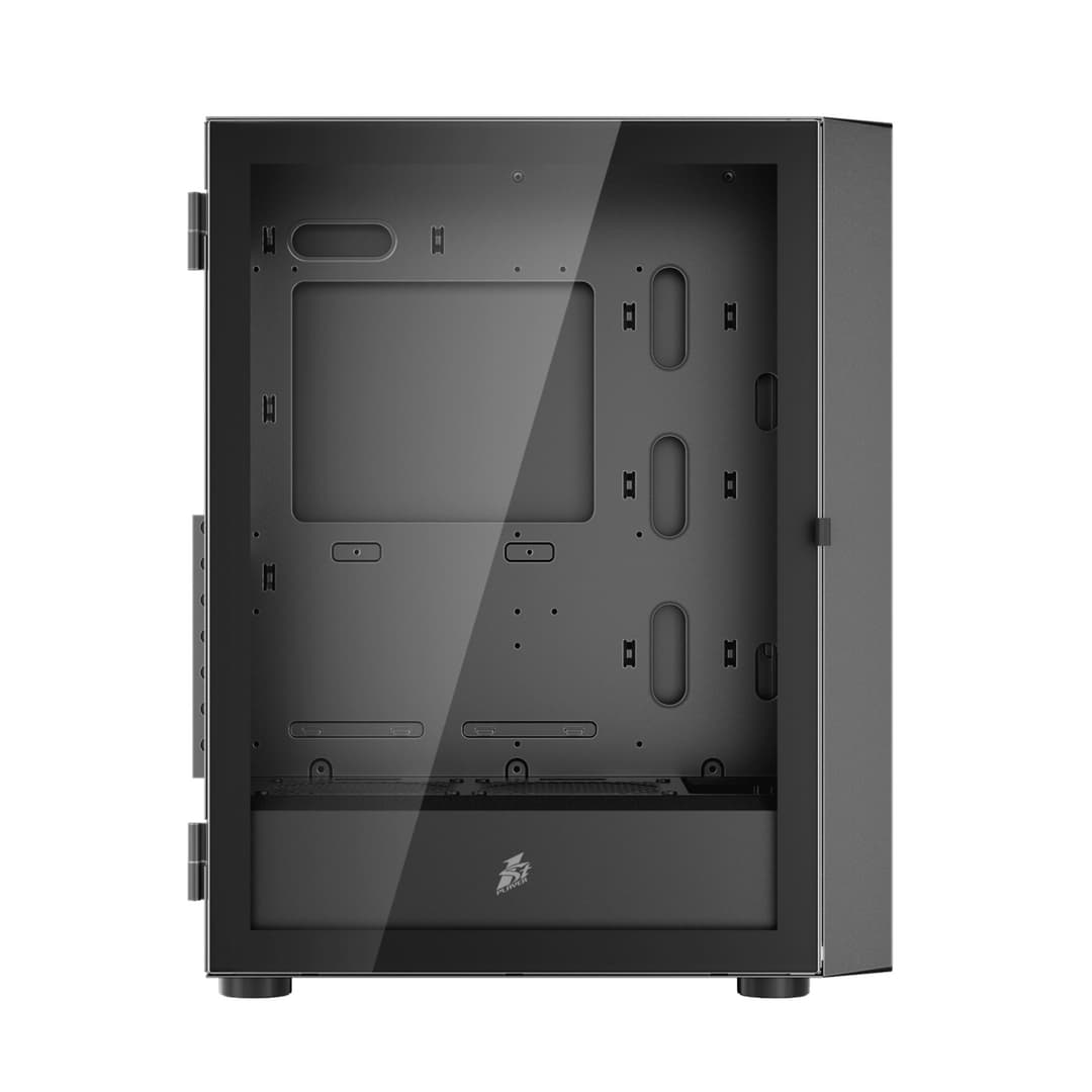 1st Player Go6-WH-4FS1 Tempered Glass Mid Tower Gaming Case - Black - Image 6