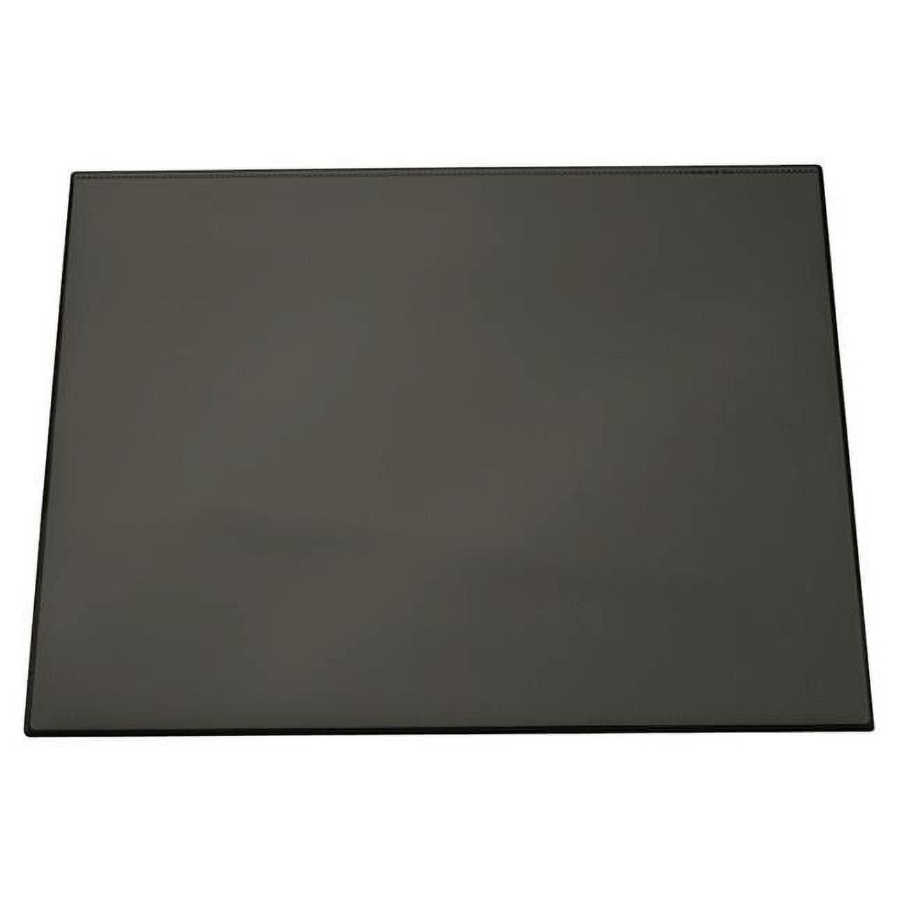 Durable Desk Mat With Transparent Overlay W650xd520mm Black