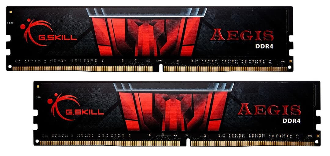 16GB G.Skill DDR4 Aegis 2400MHz PC4-19200 CL17 Dual Channel Memory Kit (2x8GB) - Image 1