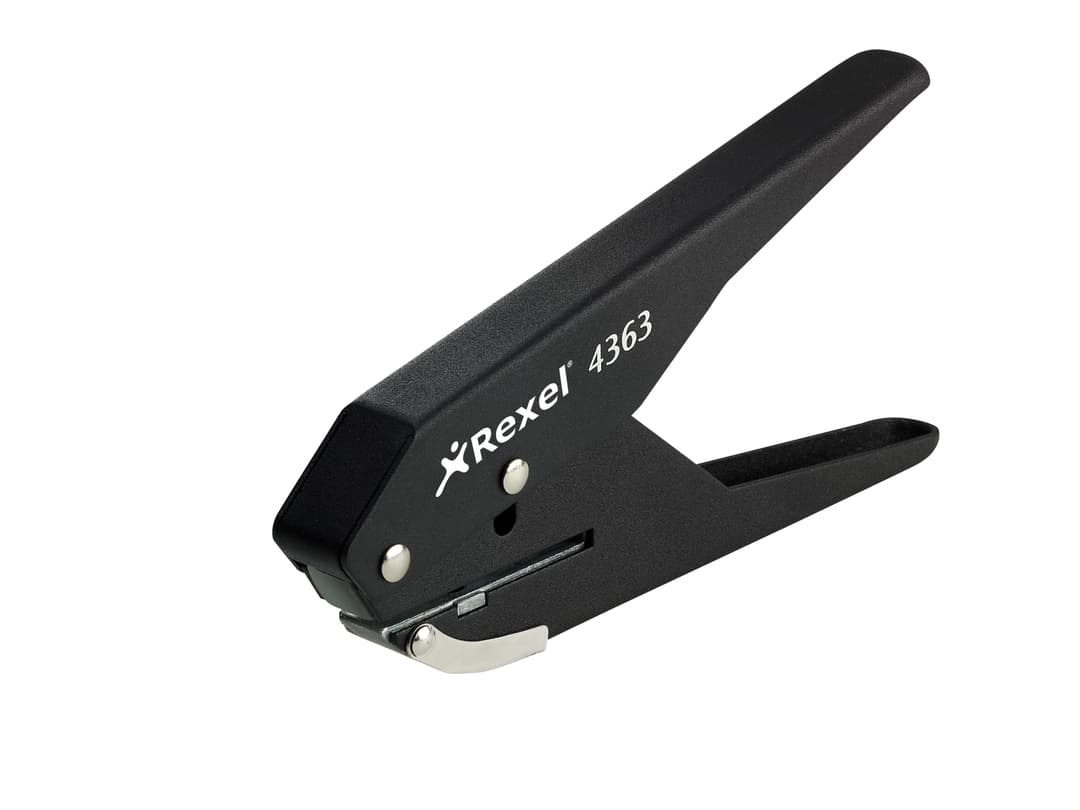 Rexel S120 Single Hole Plier Punch Black - Image 2