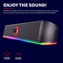 Trust Gaming GXT 619 Thorne RGB Illuminated Soundbar - Black thumbnail 2
