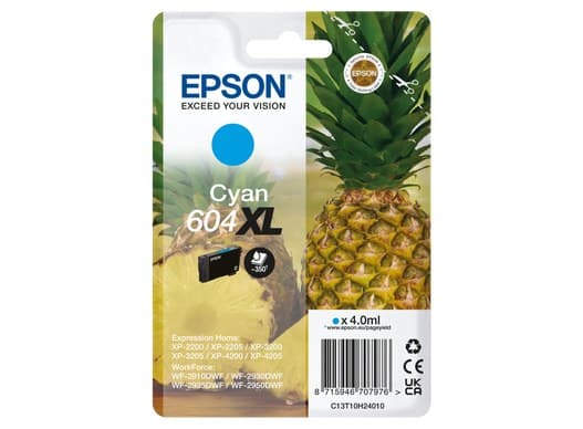 Epson 604XL High Yield Ink Cartridge - Cyan - Image 1