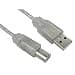 Cables Direct 1.8m USB 2.0 Type A to Type B Cable in Clear - Image 3