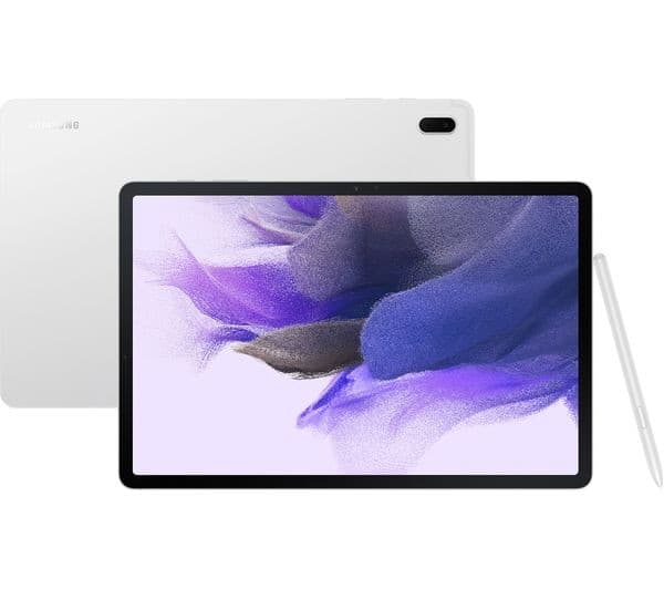 Samsung Galaxy Tab S7 FE 12.4-inch 5G 64GB 4GB RAM Tablet with S Pen - Mystic Silver - Image 1
