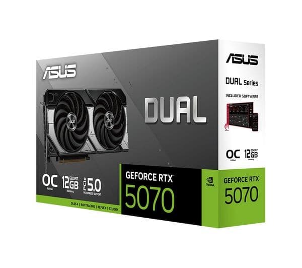 ASUS GeForce RTX 5070 12 GB Dual OC Edition Graphics Card - Black - Image 7
