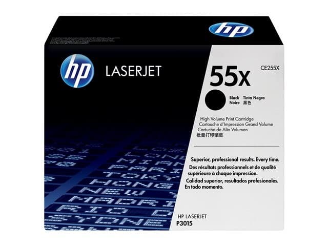 HP 55X CE255X Original HP High Yield LaserJet Toner Cartridge - Black - Image 2