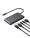 Belkin USB C Hub, 5-Port Hub w/ 4K HDMI Display @ 60Hz, 100W Power Delivery, Fast Data Transfer 5Gbps, USB C Multiport Adapter for MacBook, iPad Pro, Chromebook, & More - Upgraded HDMI 2.0 - Grey thumbnail 1