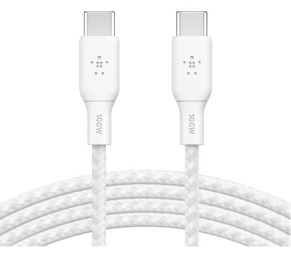 BELKIN Braided USB Type-C Cable - 2 m, White - Image 2