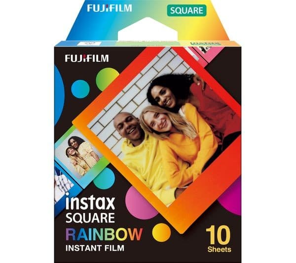 INSTAX Square Rainbow Camera Film - 10 Shot Pack