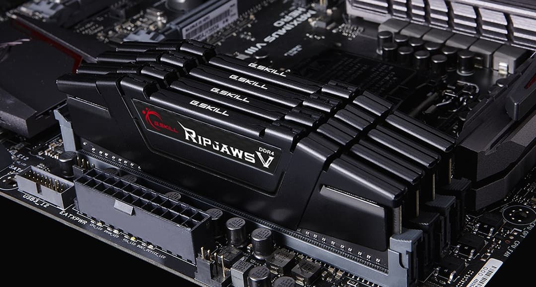 32GB G.Skill DDR4 PC4-32000 4000MHz Ripjaws V for Intel Z170 / X99 CL18 Quad Channel kit (4x8GB) - Image 2