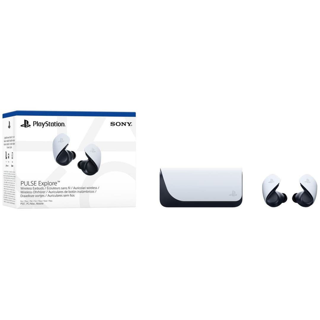 PlayStation Pulse Explore Wireless Earbuds White - Image 1