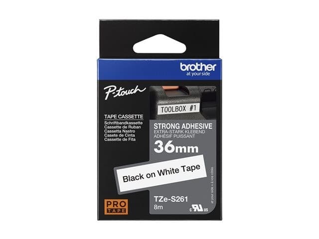 Brother TZe-S261 - laminated tape - 1 cassette(s) - Roll (3.6 cm x 8 m) - Image 5