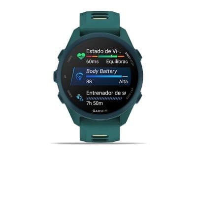 Garmin Forerunner 170 Music 43mm GPS Running Smartwatch - Teal Green/Citron - Image 3