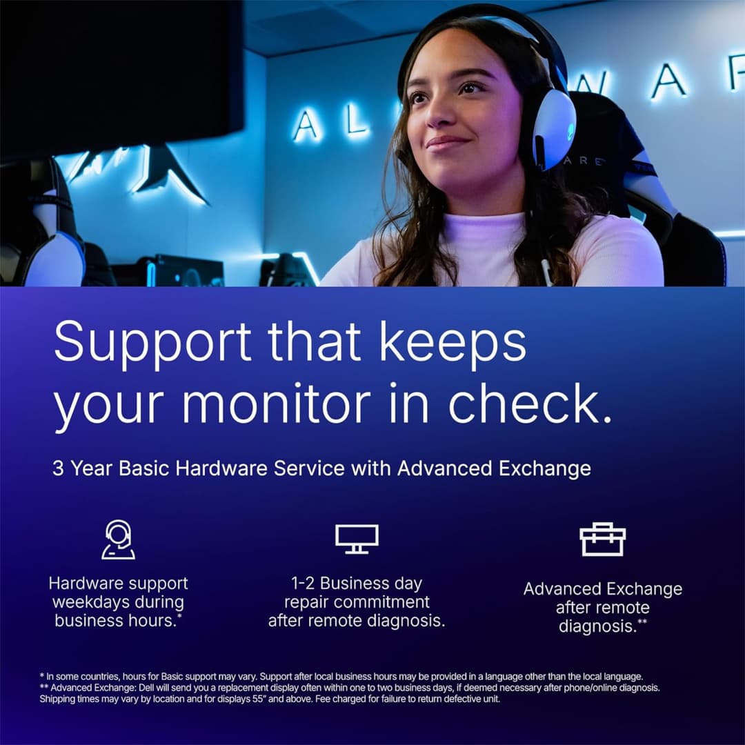 Dell Alienware AW2725QF 27" IPS Dual Refresh UHD 4K 165Hz / FHD 360Hz 0.5ms G-Sync Compatible Gaming Monitor - Image 2