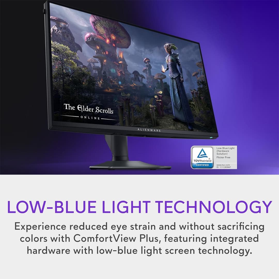 Dell Alienware AW2725QF 27" IPS Dual Refresh UHD 4K 165Hz / FHD 360Hz 0.5ms G-Sync Compatible Gaming Monitor - Image 8