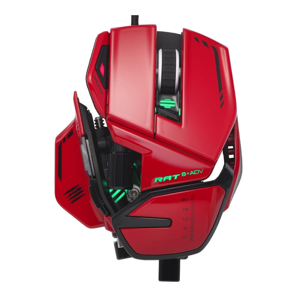 Mad Catz R.A.T 8+ ADV Optical USB Gaming Mouse - Red - Image 1