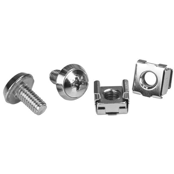 StarTech.com M6 Rack Screws and M6 Cage Nuts - 20 Pack - Image 1