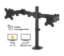 FELLOWES Reflex Dual Arm Tilt & Swivel 27" Monitor Desk Mount thumbnail 3