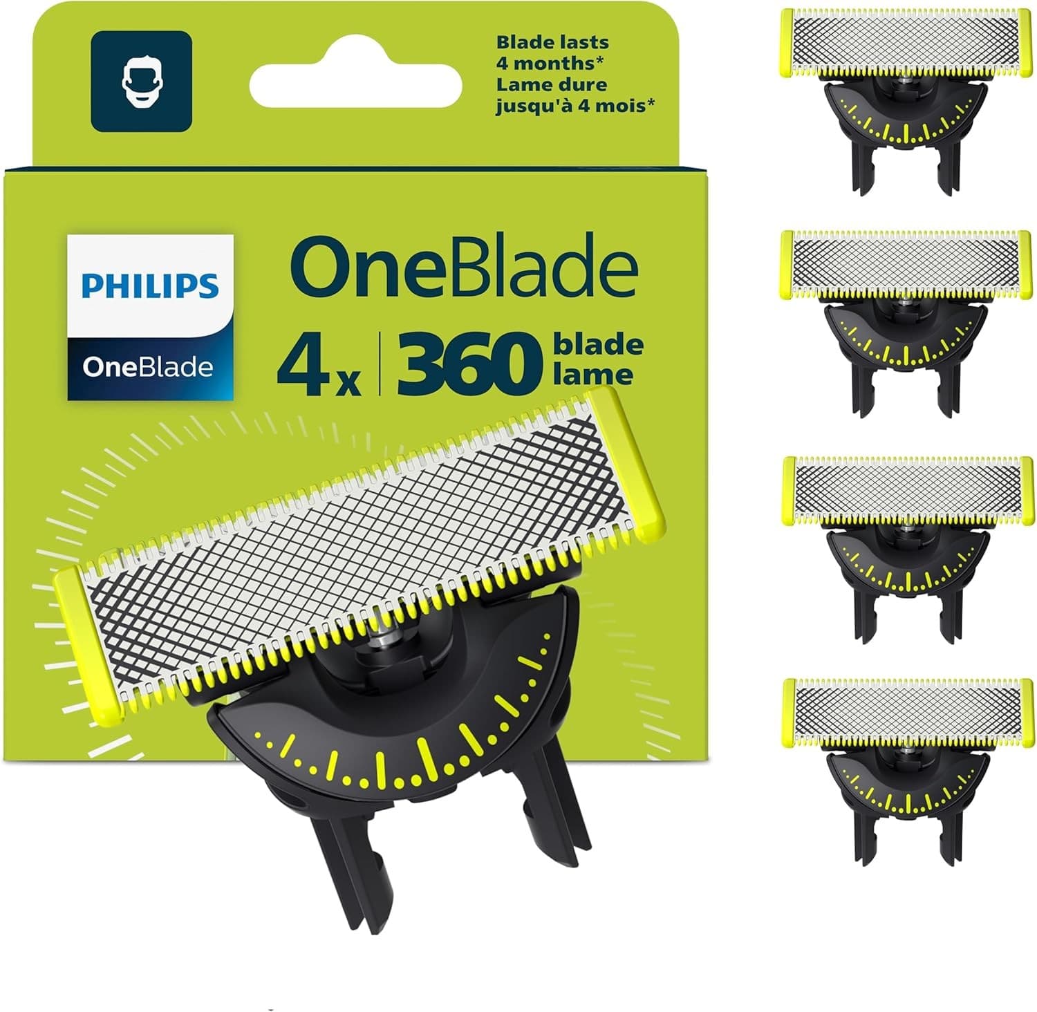 Philips OneBlade 360 Replacement Blades 4 Pack QP440/50