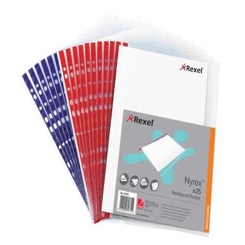 Rexel Nyrex™ Reinforced Top Opening A4 Pocket Clear (25) - Image 2