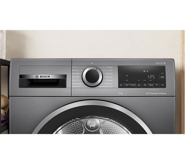 BOSCH Series 6 WQG245R2GB 9 kg Heat Pump Tumble Dryer - Graphite - Image 3