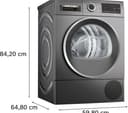 BOSCH Series 6 WQG245R2GB 9 kg Heat Pump Tumble Dryer - Graphite thumbnail 6