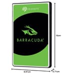 Seagate BarraCuda ST1000LM048 Internal Hard Drive HDD - Black thumbnail 5