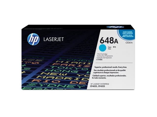 HP 648A CE261A Original HP LaserJet Toner Cartridge - Cyan - Image 2