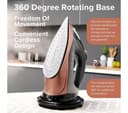 QUEST 34149 Cordless Steam Iron - Grey & gold thumbnail 6