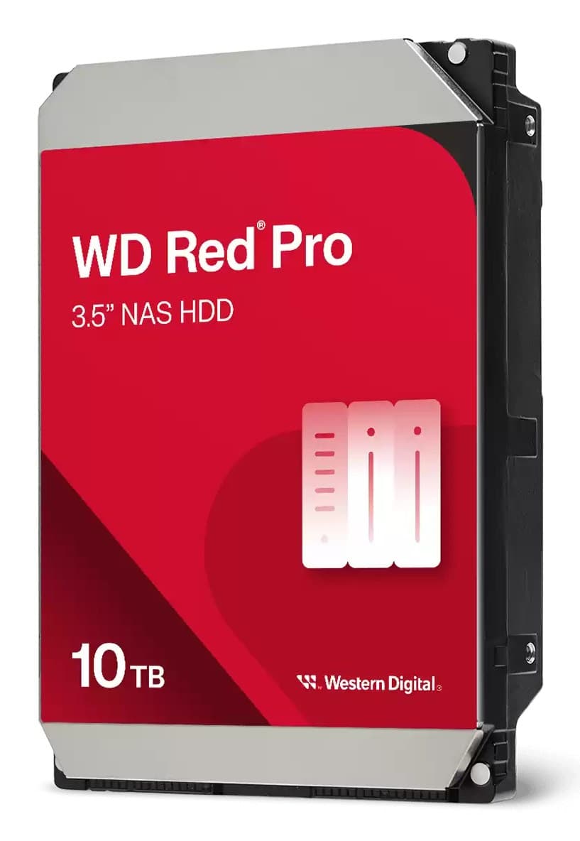 Western Digital Red Pro 3.5-inch SATA 7200 RPM NAS Hard Drive 10TB