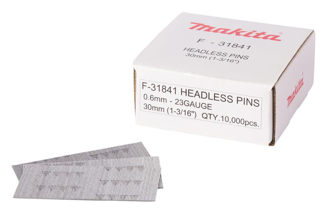Makita F-31841 Galvanised Pin Nails - Bright - Image 1