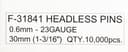 Makita F-31841 Galvanised Pin Nails - Bright thumbnail 3