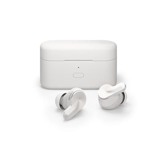EPOS ADAPT E1 True Wireless Earbuds White - Hybrid ANC, Multi-Point Bluetooth, Microsoft Teams & Made for iPhone Certified, 50H Battery, Wireless Charging, Semi Open, USB C Dongle IPX5 Water Resistant - Image 2