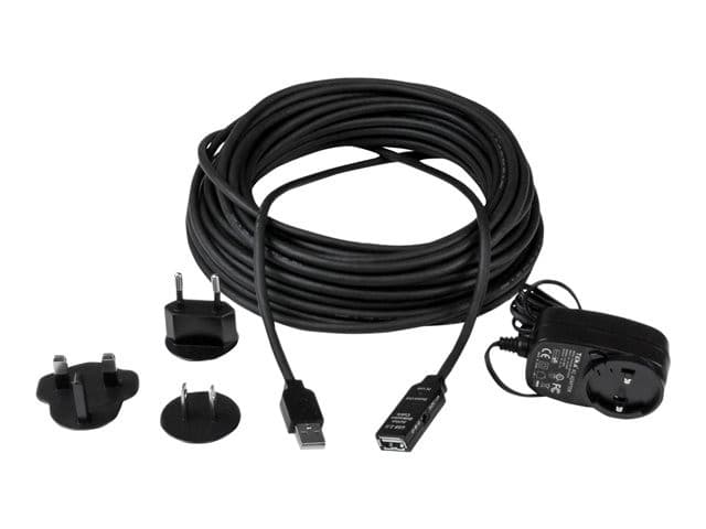 StarTech USB2AAEXT10M 10m USB Extension Cable Black - Image 2