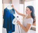 QUEST 42140 Travel Clothes Steamer - Grey & White thumbnail 2