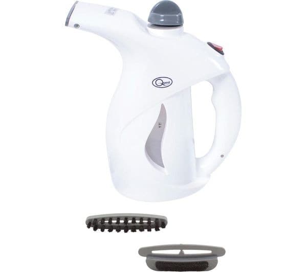 QUEST 42140 Travel Clothes Steamer - Grey & White - Image 5