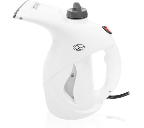 QUEST 42140 Travel Clothes Steamer - Grey & White - Image 6