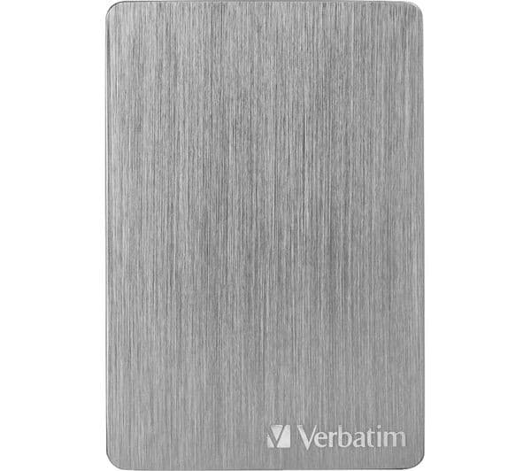 VERBATIM Store 'n' Go Slim Portable Hard Drive - 2 TB, Grey - Image 1