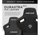 AndaSeat Kaiser 3 Premium Gaming Chair - XL, Elegant Black PVC Leather thumbnail 5