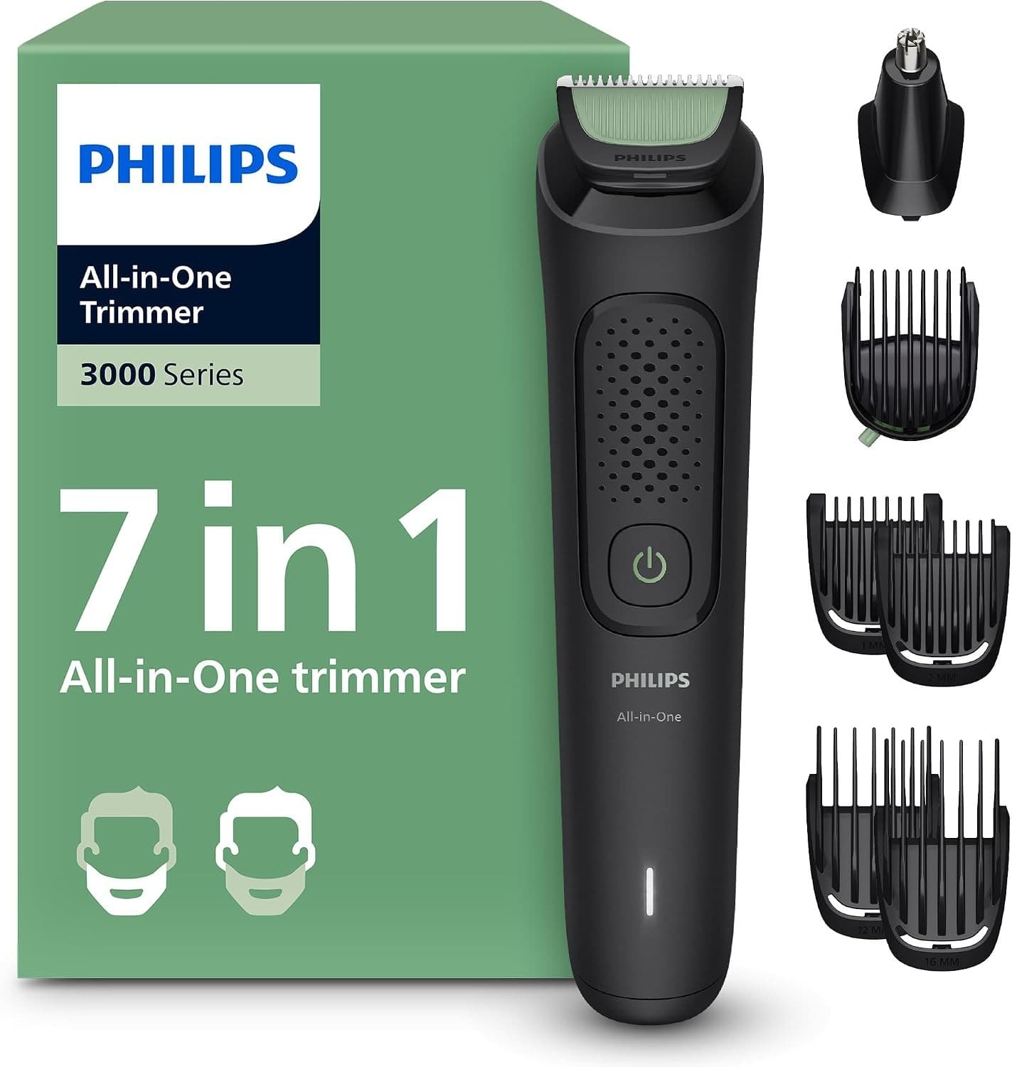 Philips Multigroom 3000 Series 7-Piece Trimmer MG3930/15 - Black