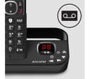 Alcatel F860 Voice ATL1427554 Cordless Phone with Answer Machine, Black - Quad Handsets thumbnail 2