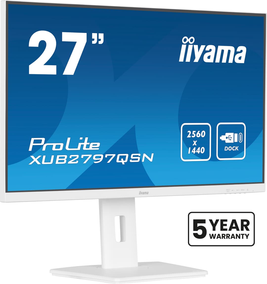 iiyama G-MASTER XUB2797QSN-W2 computer monitor 68.6 cm (27") 2560 x 1440 pixels Quad HD LED White - Image 1