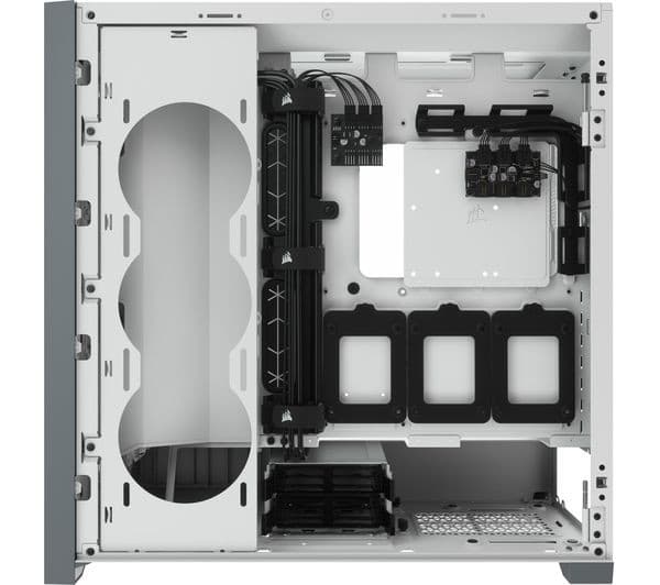 CORSAIR iCUE 5000X RGB ATX Mid-Tower PC Case - White - Image 3