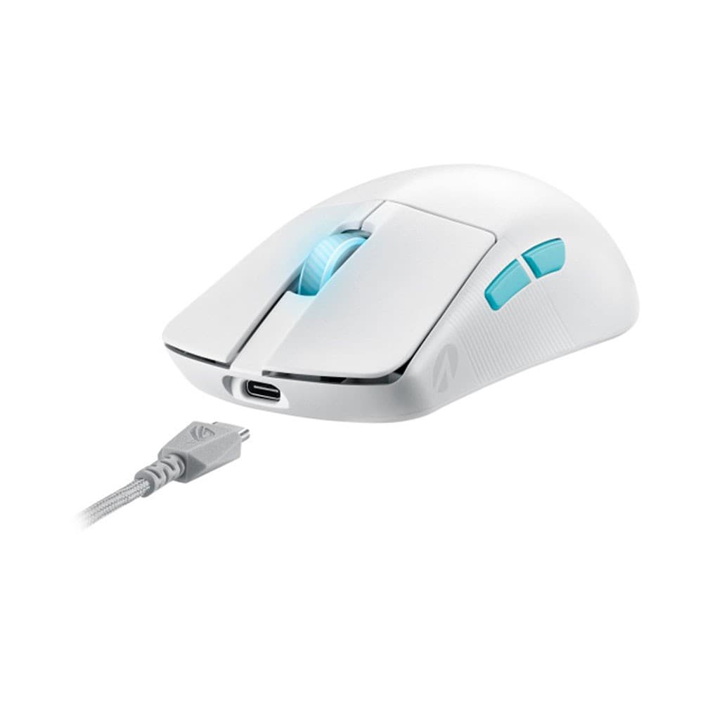 ASUS ROG Harpe Ace Aim Lab Edition Mouse Ambidextrous RF Wireless + Bluetooth + USB Type-C Opto-mechanical 36000 DPI - 90MP02W0-BMUA10 - Image 1