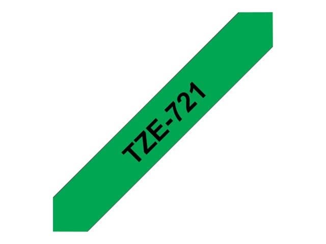 Brother TZe-721 - laminated tape - 1 cassette(s) - Roll (0.9 cm x 8 m) - Image 3