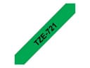 Brother TZe-721 - laminated tape - 1 cassette(s) - Roll (0.9 cm x 8 m) thumbnail 3