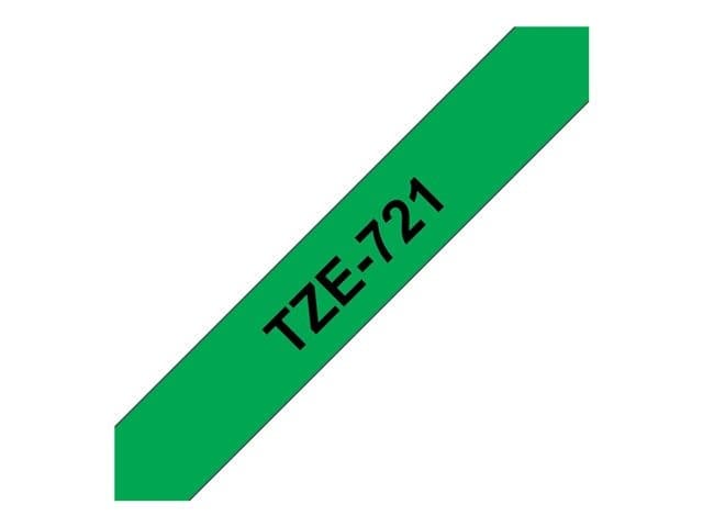 Brother TZe-721 - laminated tape - 1 cassette(s) - Roll (0.9 cm x 8 m) - Image 4